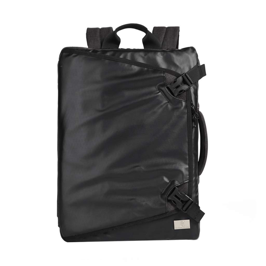 XYZS 15.6 Inch Laptop Backpack for Men - Waterproof Business Messenger Bag with USB Charging Port - Perfect for Office, Travel & College (Black)