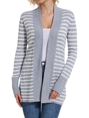 Grey & White Striped