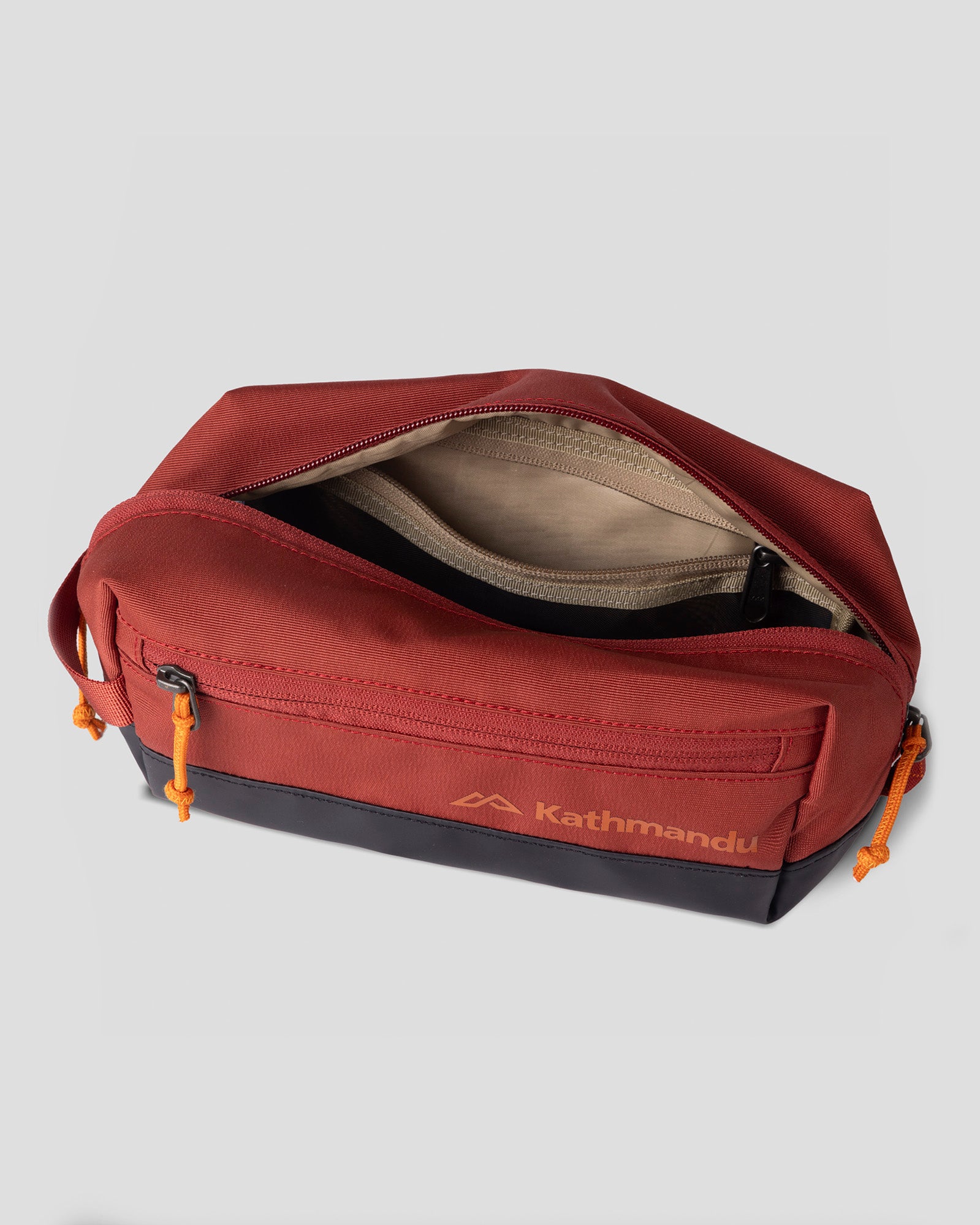 Premium Redwood Mono Toiletry Kit Bag - Waterproof Travel Cosmetic Organizer for Men & Women - Perfect for Gym, Camping, Business Trips & Vacation Essentials