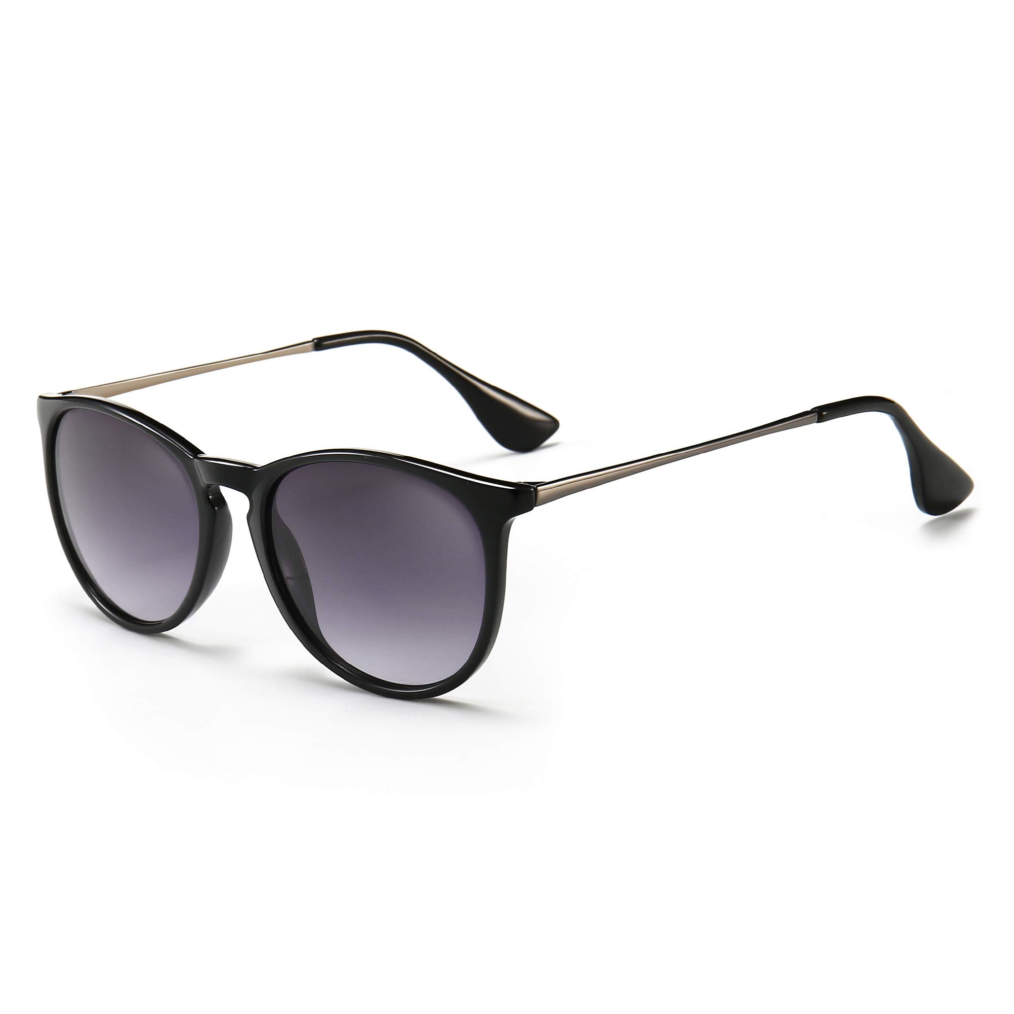Vintage Round Sunglasses for Women & Men - Classic Retro Designer Style UV Protection - Perfect for Beach, Driving, and Outdoor Fashion