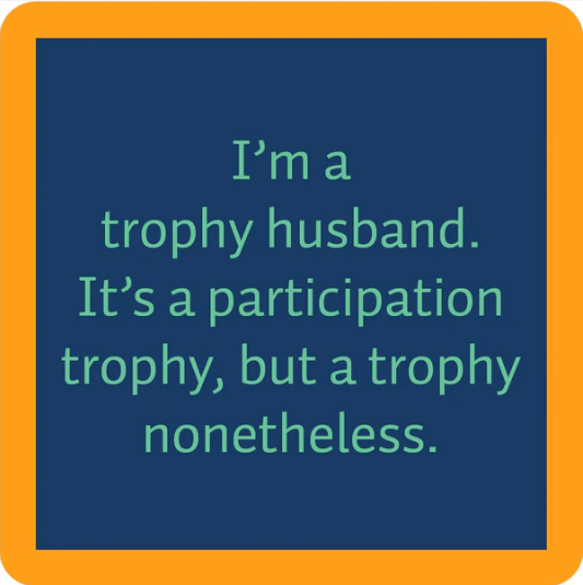 Custom Engraved Trophy Coaster Set - Personalized Drink Coasters for Awards, Gifts & Home Decor - Perfect for Office, Bar, and Party Use