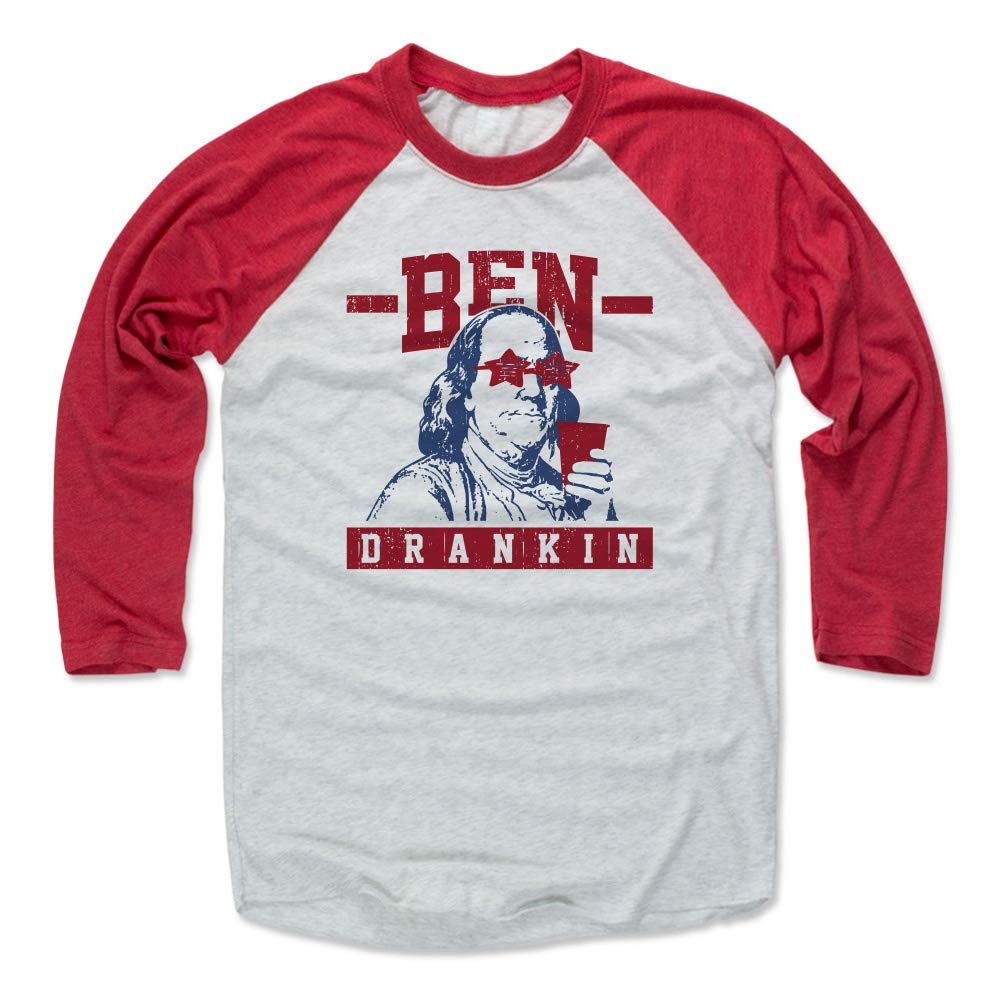 4th of July Patriotic Drinking Shirt - Benjamin Franklin Beer Lover T-Shirt for Independence Day Parties & BBQ Celebrations