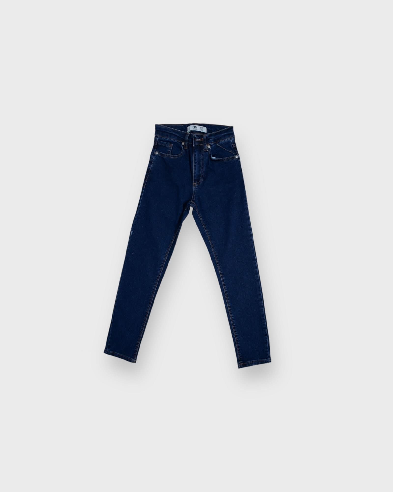 Kids Unisex Dark Blue Jeans - Comfortable & Stylish Denim Pants for Boys and Girls - Perfect for School, Playdates, and Everyday Wear