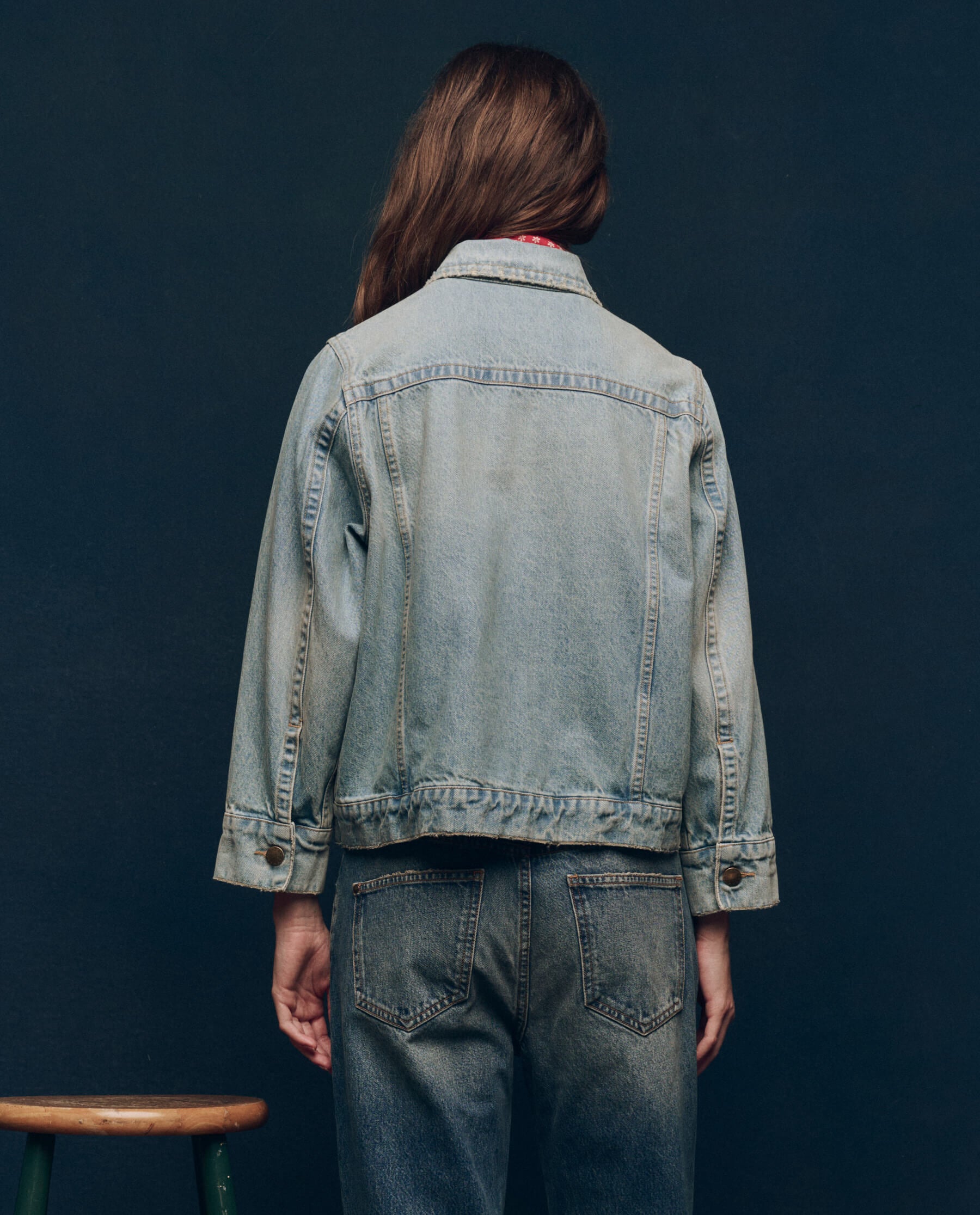 Stylish Slouchy Jean Jacket in Great Plains Wash - Perfect for Casual Outings & Weekend Adventures