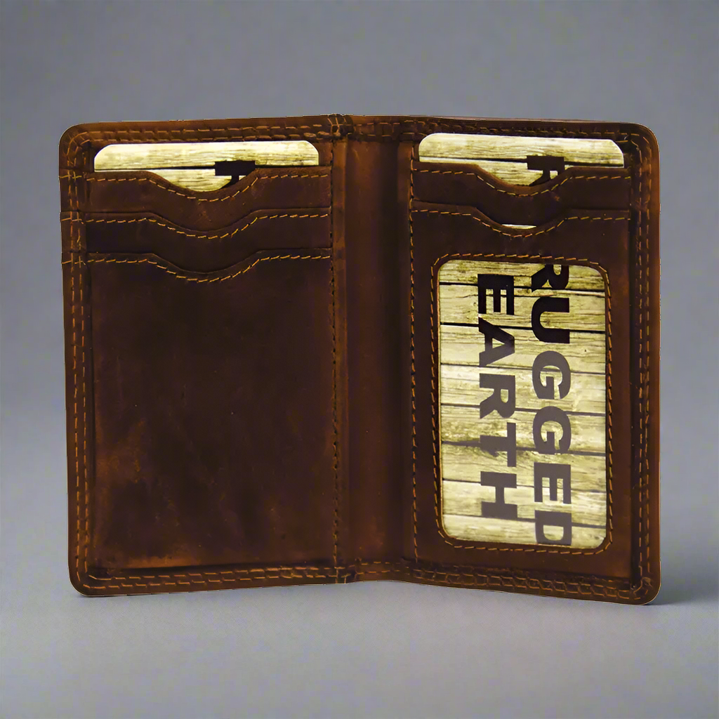 Durable Slim RFID Blocking Leather Wallet for Men - Small Credit Card Holder for Everyday Carry & Travel