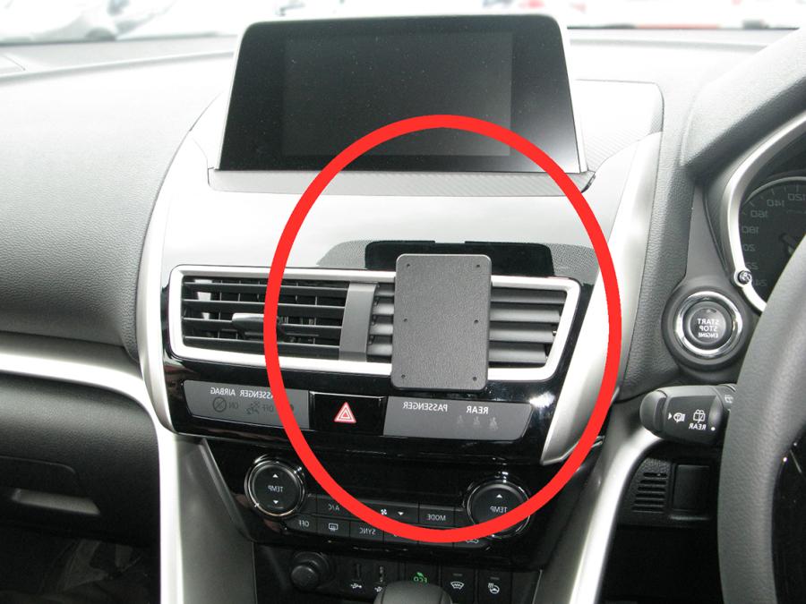 ClicOn No Holes Center Dash Mount for Mitsubishi Eclipse Cross 2018-2024 | Secure Phone Holder for Hands-Free Navigation & Driving Safety