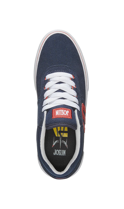 Etnies Joslin Vulc Skate Shoes for Men - Navy/Red/White | High-Performance Skateboarding Sneakers for Street & Park Riding