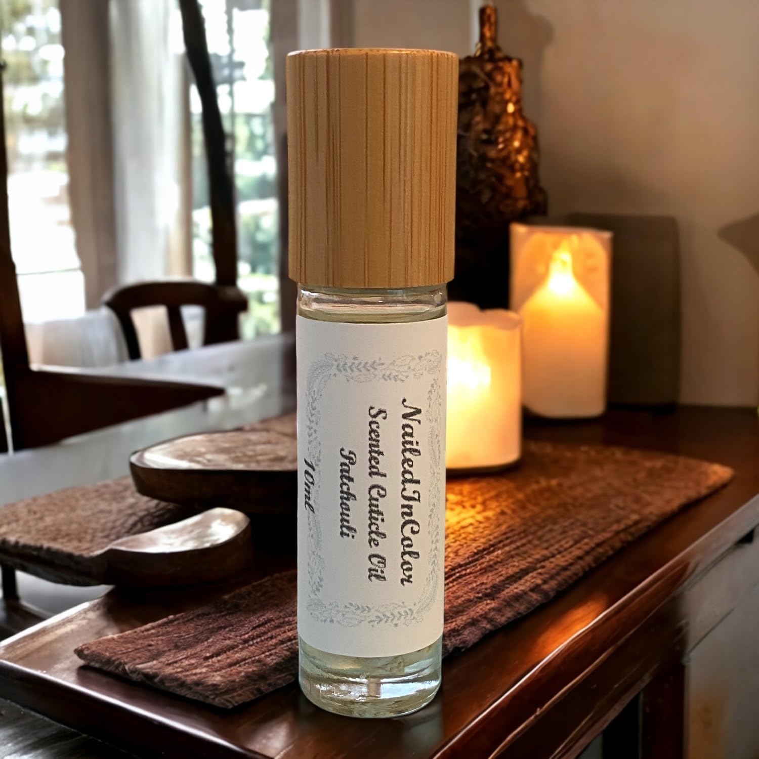 Organic Patchouli-Scented Cuticle Oil for Women - Nourishing Moisturizer & Nail Treatment - Strengthens & Protects Nails - Perfect for Manicures, Dry Cuticles & Nail Care Routine