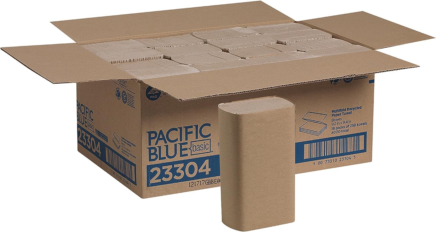 Georgia Pacific 23304 Brown Multifold Paper Towels, 9.2