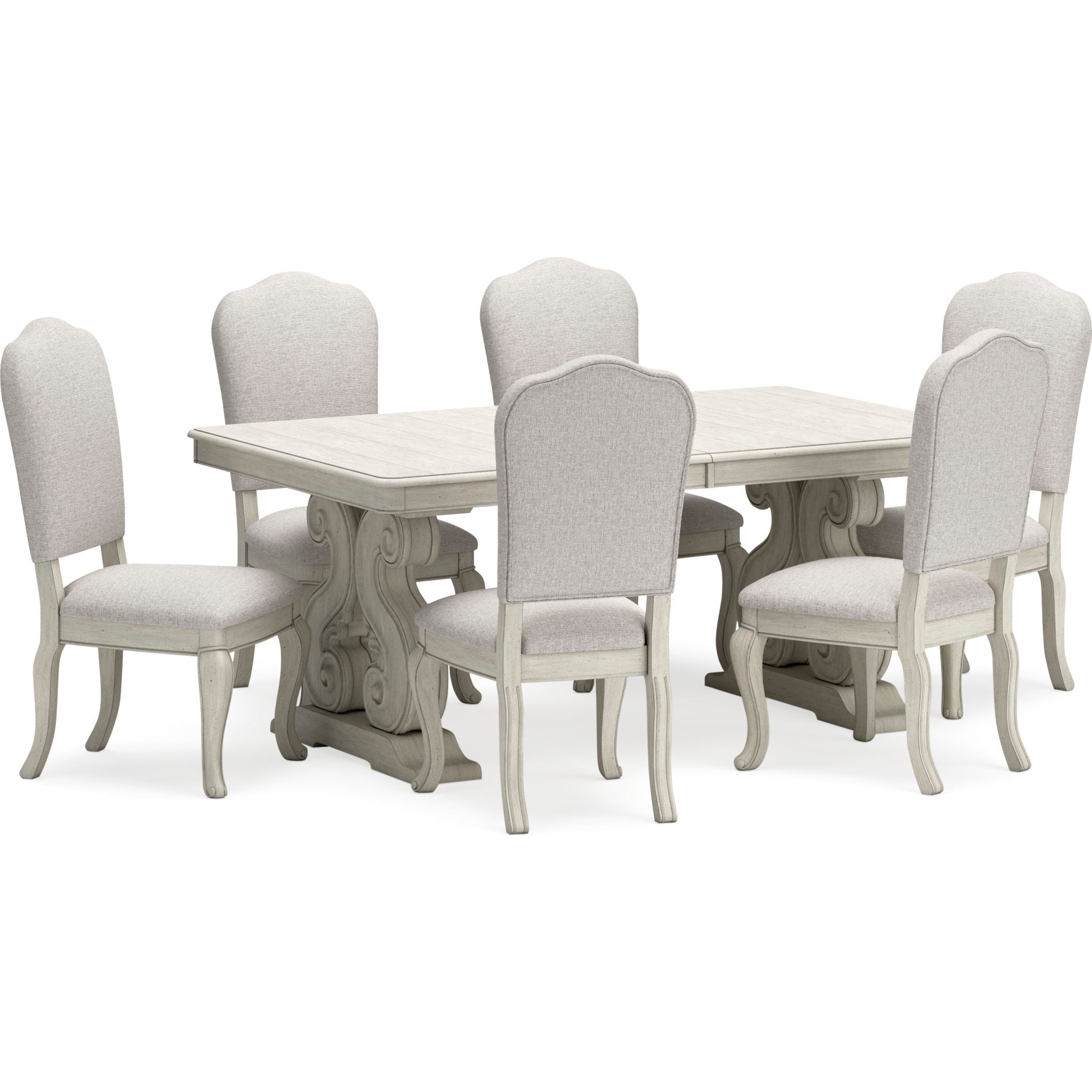 Arlendyne 5-Piece Modern Dining Set - Round Glass Table & 4 Upholstered Chairs for Kitchen, Breakfast Nook & Small Spaces