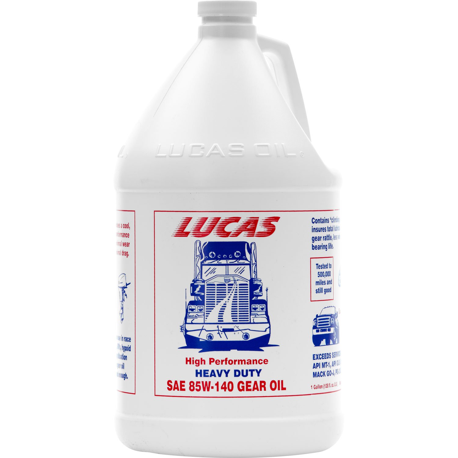 Lucas Oil 10045 85w140 High Performance Gear Oil - 4 Gallon (1 Pack) - Ideal for Heavy-Duty Trucks, Off-Road Vehicles & Industrial Equipment