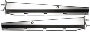 Chrome Spring Loaded Mud Flap Hangers - Straight Tapered 2.5