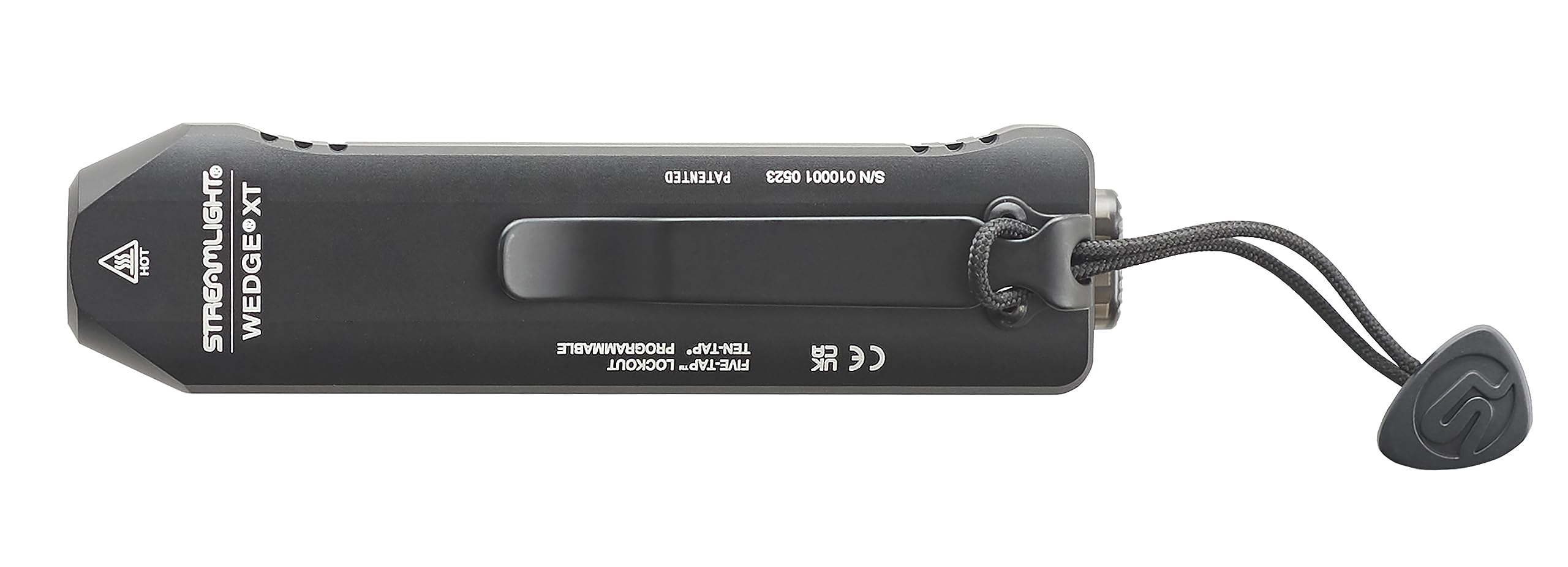 Streamlight 88812 Wedge XT 500-Lumen Ultra-Slim EDC Flashlight with USB-C Charging & Pocket Lanyard - Perfect for Everyday Carry, Camping, Hiking & Emergency Use - Black