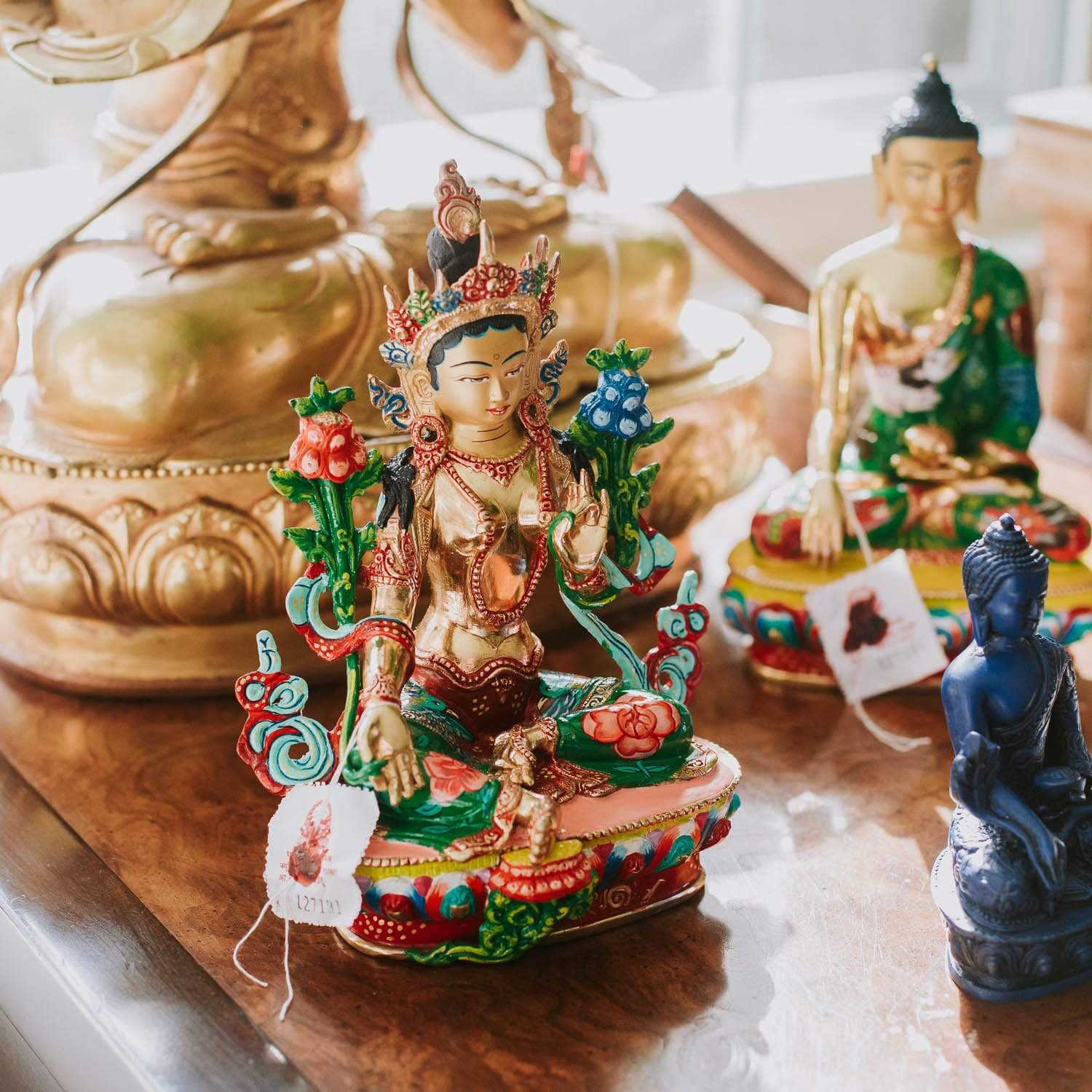 Exquisite Green Tara Statue - Handcrafted Buddhist Masterpiece for Meditation & Home Decor | Perfect for Altars, Yoga Spaces & Spiritual Gifts