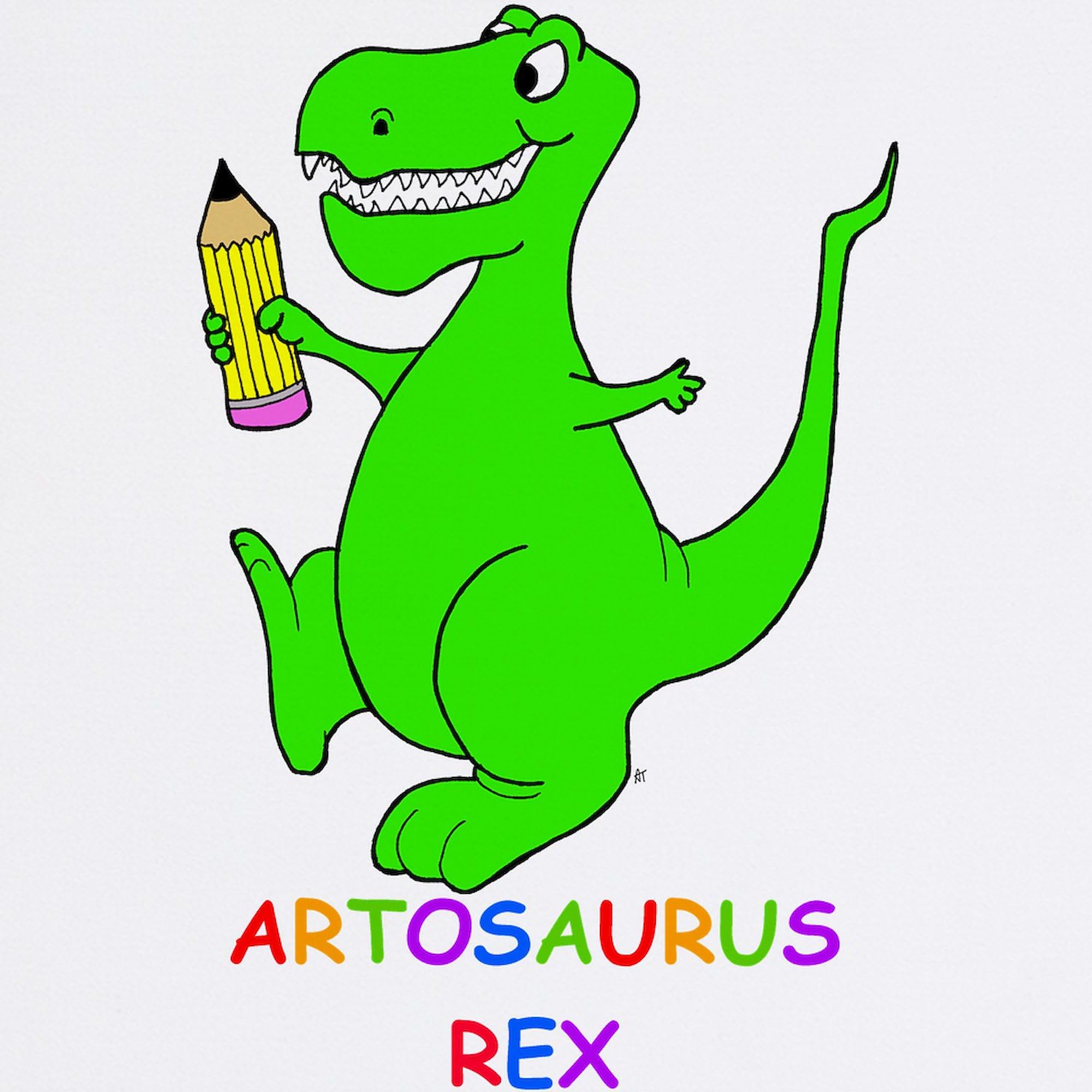 Artosaurus Rex Non-Slip Rubber Gaming Mouse Pad - Dinosaur Design Computer Desk Accessory for Office, Home & Gaming Setup | CafePress