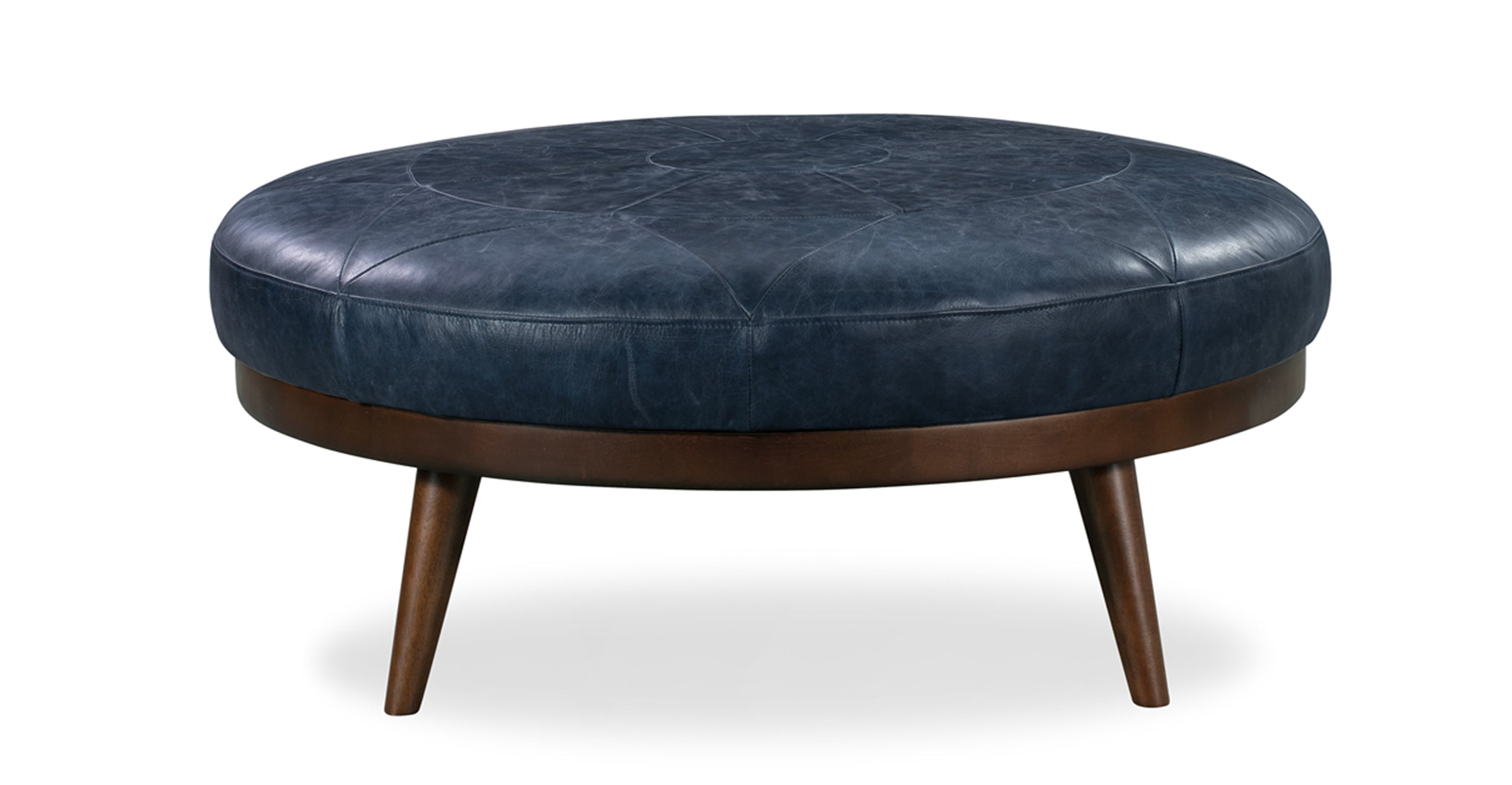 Premium Gio Leather Ottoman - Soft & Durable Footrest, Storage Bench, Living Room Decor - Perfect for Home, Office & Lounge Relaxation