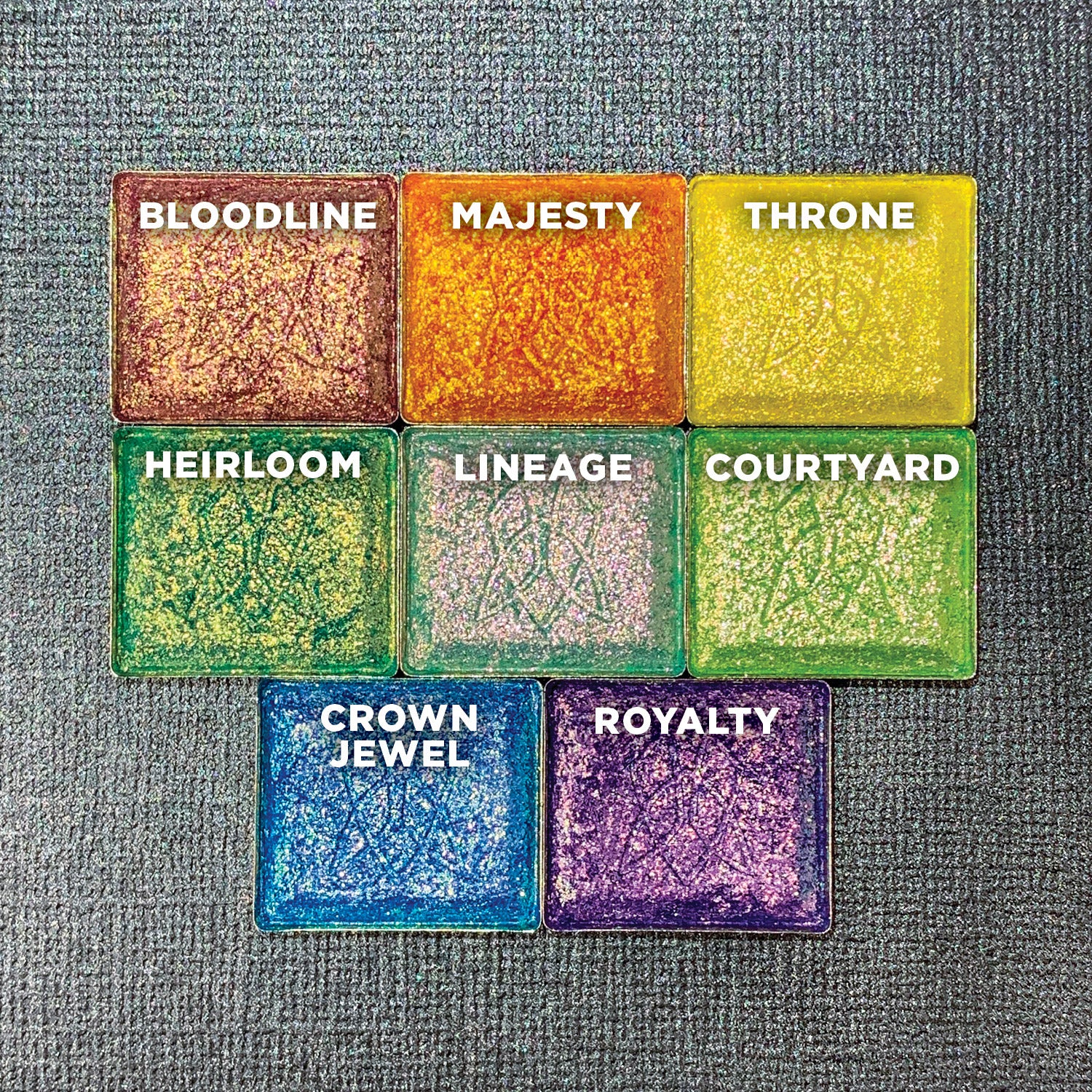 Bloodline Vibrant Multichrome Eyeshadow Palette - Long Lasting Highly Pigmented Makeup for Party, Night Out & Special Occasions
