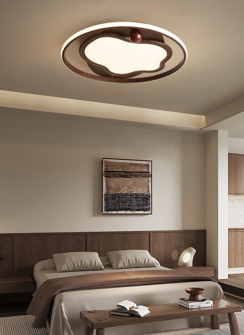 Cloudcrest Modern Ceiling Light Fixture - Energy Efficient LED Flush Mount for Bedroom, Living Room & Kitchen - Dimmable Bright Lighting for Home & Office