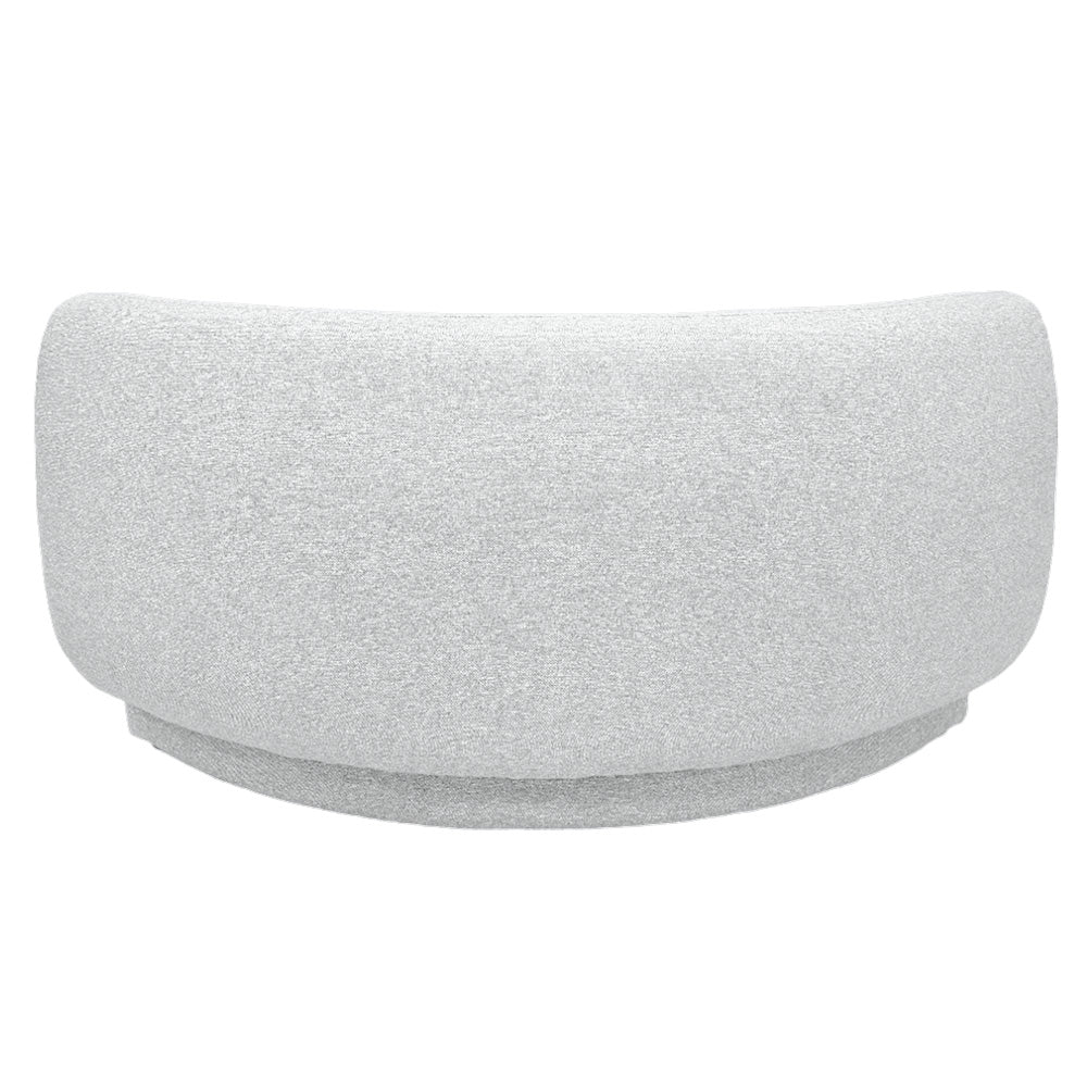 Pebble Curve Corner Sectional Chair with EcoClean Fabric - Modern L-Shaped Sofa for Living Room, Lounge, and Office - Durable & Stylish Home Furniture
