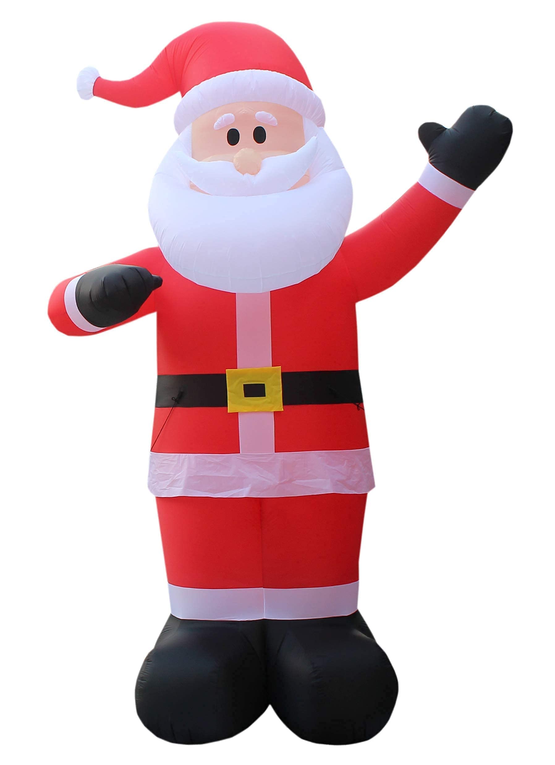 14ft Giant Inflatable Santa Claus & 8ft Inflatable Penguin Family with Lights - Christmas Party Decorations Bundle for Outdoor Yard, Holiday Decoration, Xmas Light Display