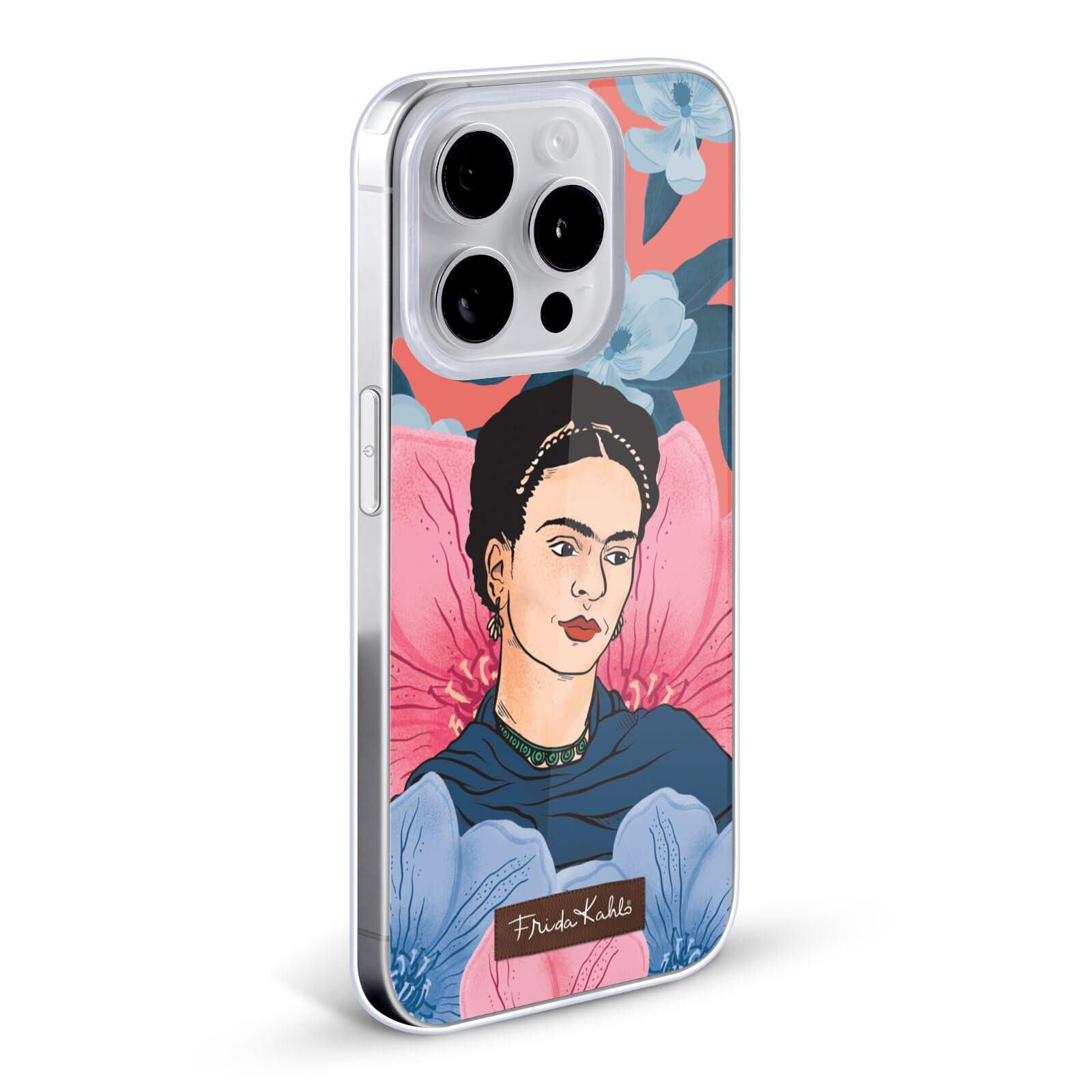 Frida Kahlo Floral Portrait Soft Gel Phone Case for iPhone 13 Pro Max - Officially Licensed Artistic Protective Cover - Perfect for Art Lovers & Unique Style Protection