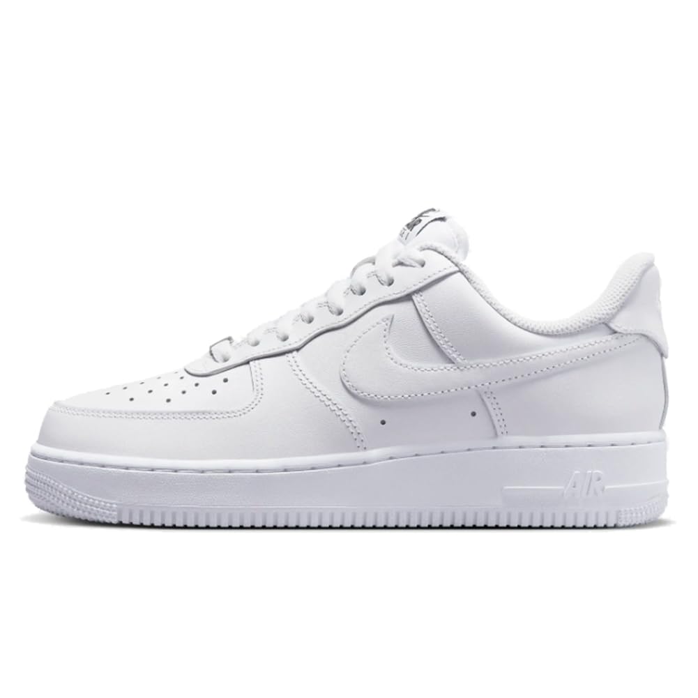 Nike Air Force 1 '07 Flyease DX5883-100 - White Unisex Sneakers for Men & Women | Comfortable Athletic Shoes for Running, Walking & Casual Wear