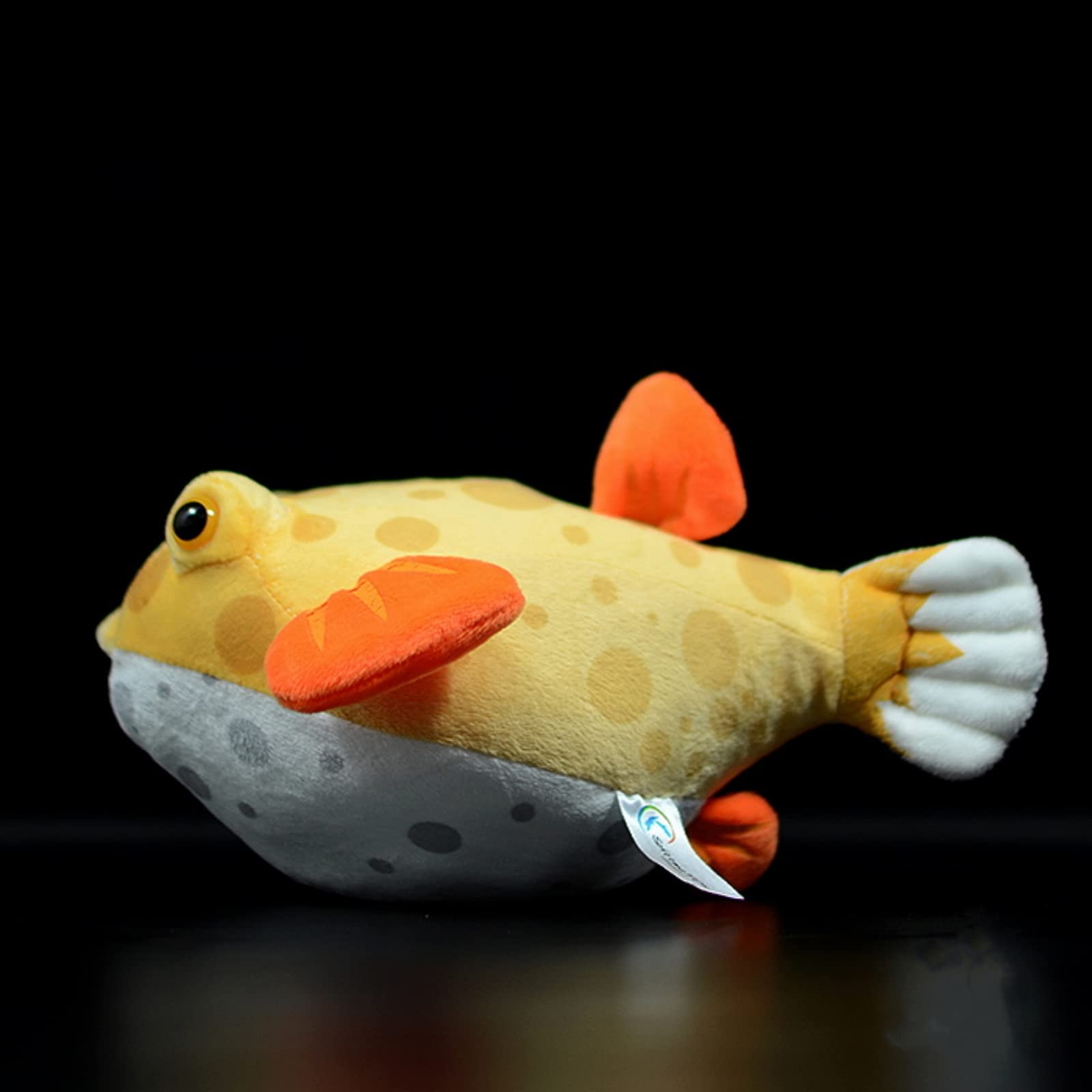 Cute Pufferfish Plush Toy - 7 Inch Yellow Fish Stuffed Animal, Soft & Huggable Gift for Kids & Collectors | Perfect for Birthday Presents, Nursery Decor & Stress Relief