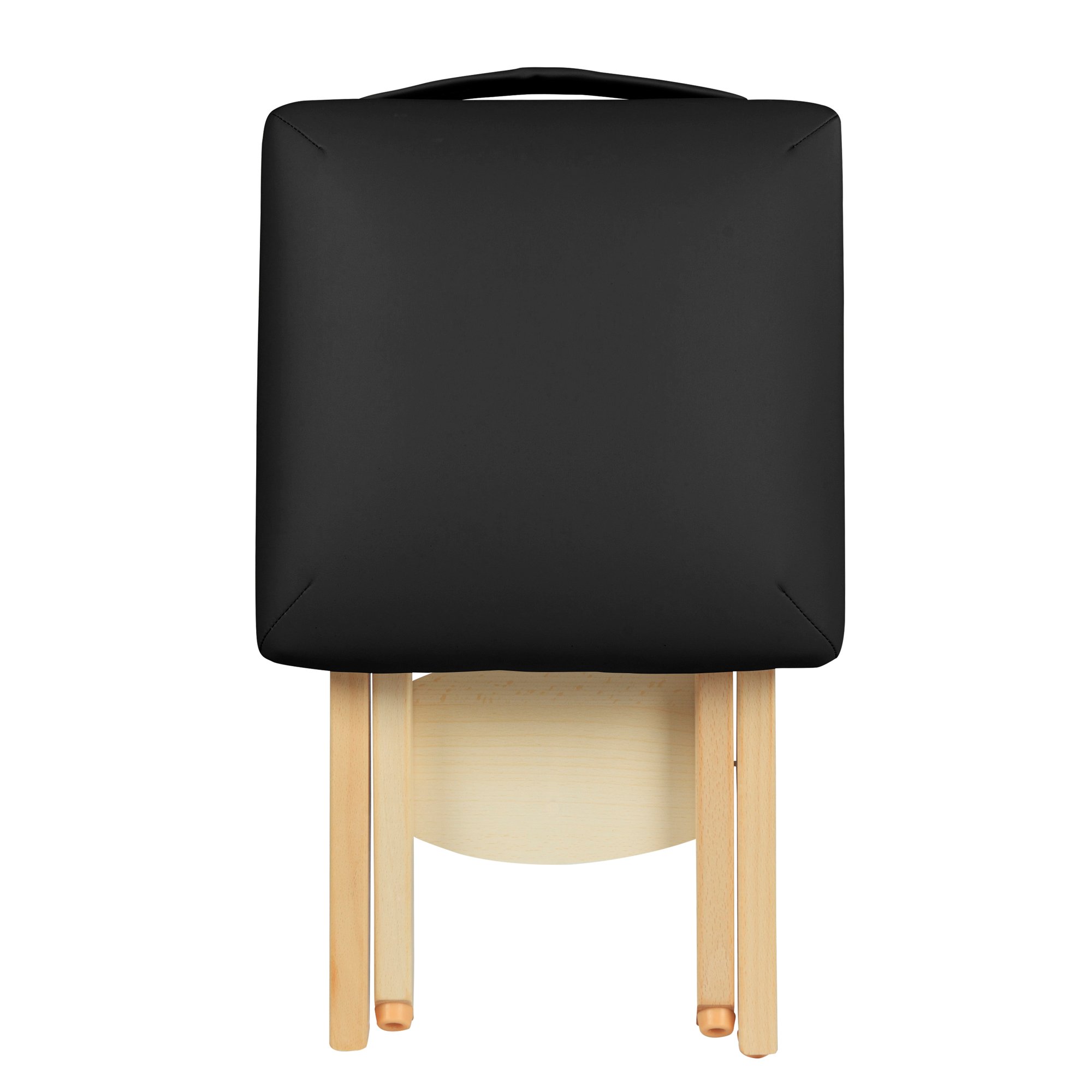 Portable Folding Wooden Massage Stool - Lightweight Foldable Tattoo Chair & Mobile Seat for Therapists, Artists & Home Use - Easy to Carry for Travel & Salon Services