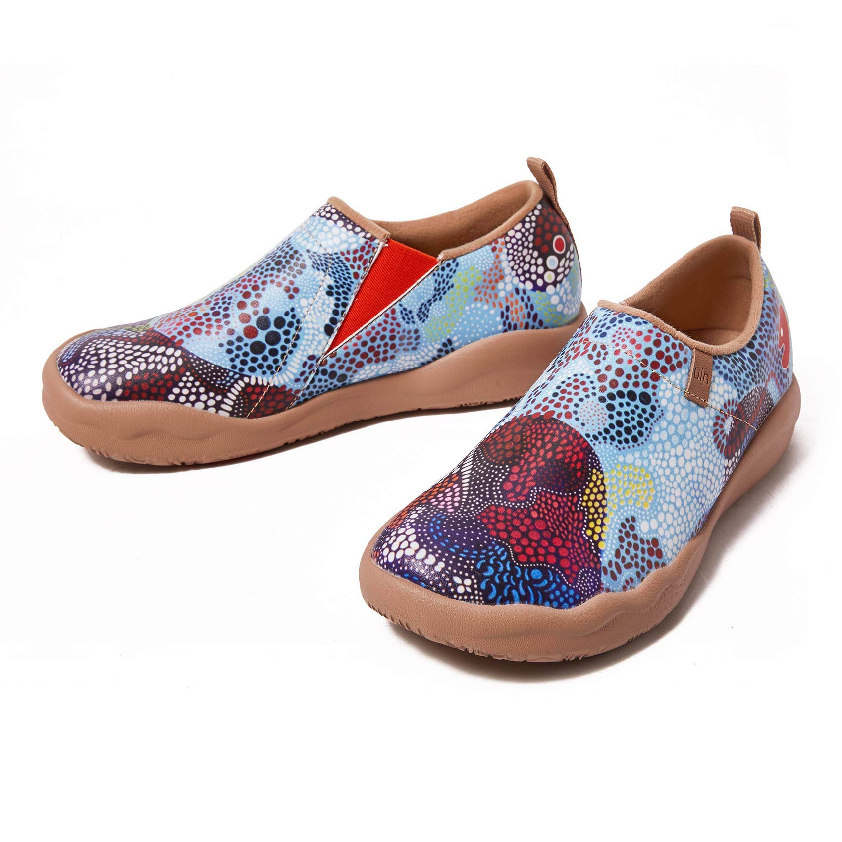 UIN Women's Slip-On Walking Shoes - Lightweight Travel Loafers with Microfiber Upper | Comfortable Casual Sneakers for Women | Perfect for Travel, Work & Everyday Wear