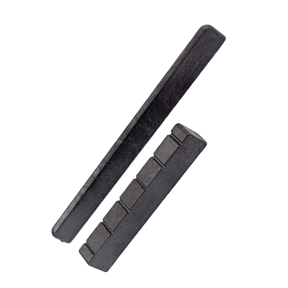 Premium Guitar Nut & Bridge Saddle Set - High-Quality Beef Bone Saddle for Electric, Classical & Ukulele Guitars - Replacement Parts & Accessories Kit for Guitar Neck Maintenance & Repair - Perfect for Home Studio, Live Performance & Music Education