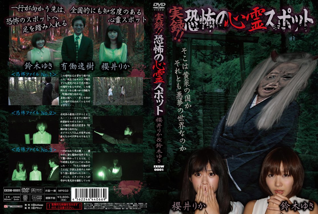 Jitsuroku!! Kyofu No Shinrei Spot - Sakurai Rika & Suzuki Yuki Japanese Horror Documentary DVD [EXSW-1] | Authentic Japan Import | Perfect for Horror Fans & Paranormal Investigators