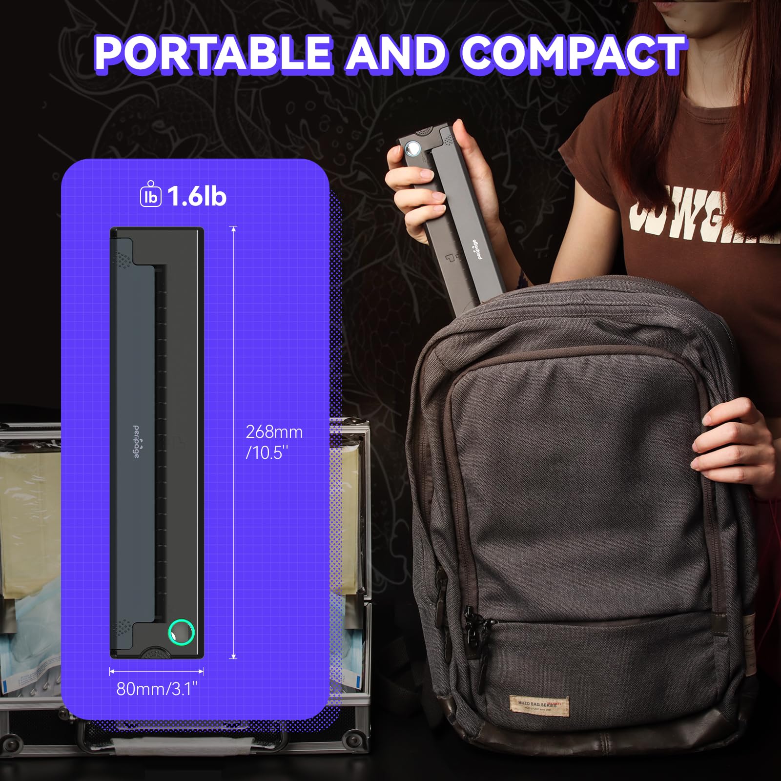 Professional P90 Wireless Tattoo Stencil Printer - Bluetooth & USB Connectivity for Artists & Beginners | Free Stencil Paper Included | Perfect for Tattoo Studios & Home Practice