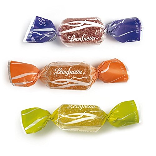 Sugar-Free Leonsnella Morbidissime Jelly Candy 4kg - Soft Fruit-Flavored Gummies Made with Natural Sweeteners: Maltitol, Isomalt, Xylitol & Lactitol | Perfect for Keto, Diabetic Diets & Healthy Snacking