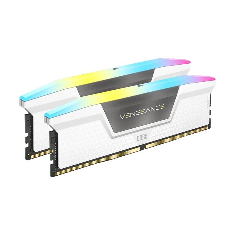 Corsair Vengeance RGB 32GB (2x16GB) DDR5 RAM 5200MHz CL40 - White Desktop Memory for Gaming PC, Workstation & Content Creation