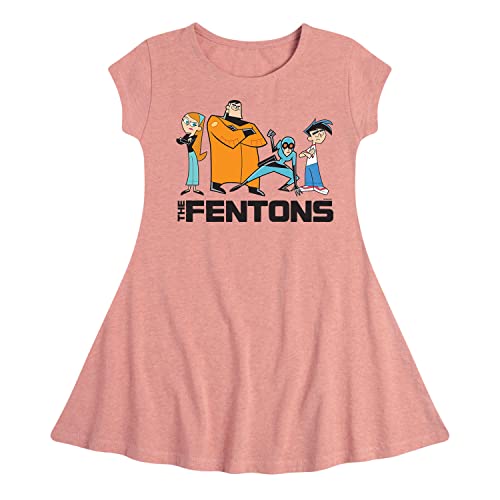 Danny Phantom A-Line Dress for Toddler & Youth Girls | Hybrid Apparel | Cartoon Character Costume & Casual Wear