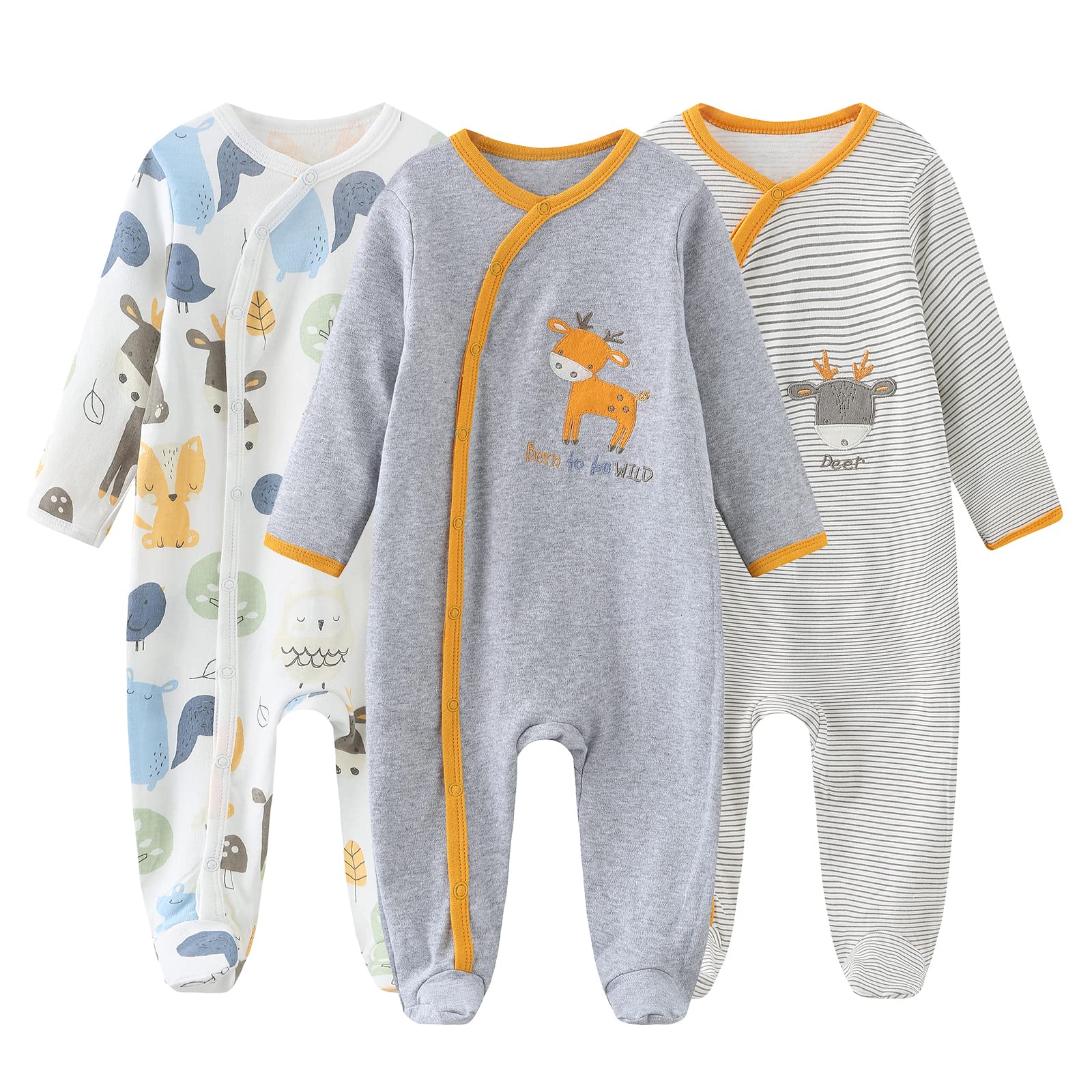 MAMIMAKA Unisex Baby Clothes - Soft Newborn Onesie for Boys & Girls | Perfect for Sleeping, Playtime & Daily Wear