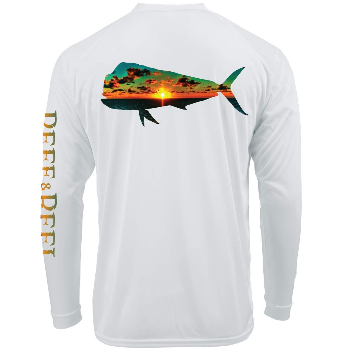 Reef & Reel Mahi Long Sleeve Performance Fishing Shirt - Moisture Wicking, UPF 50+ Sun Protection - Ideal for Saltwater Fishing, Boating & Outdoor Activities