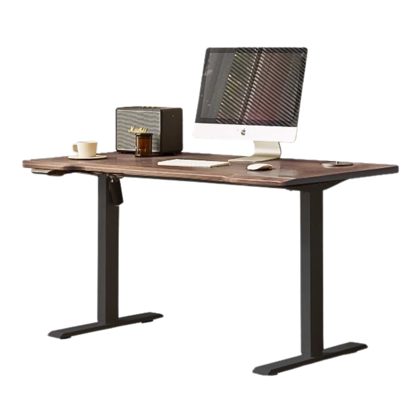 55.1x27.5x27.5-46.5 inch / 140x70x70.8-119 cm / walnut color / Аsh-walnut solid wood lifting table