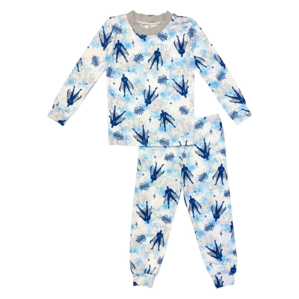 Superhero Long Sleeve Pajamas for Boys - Soft & Comfortable Kids Sleepwear for Bedtime & Lounging