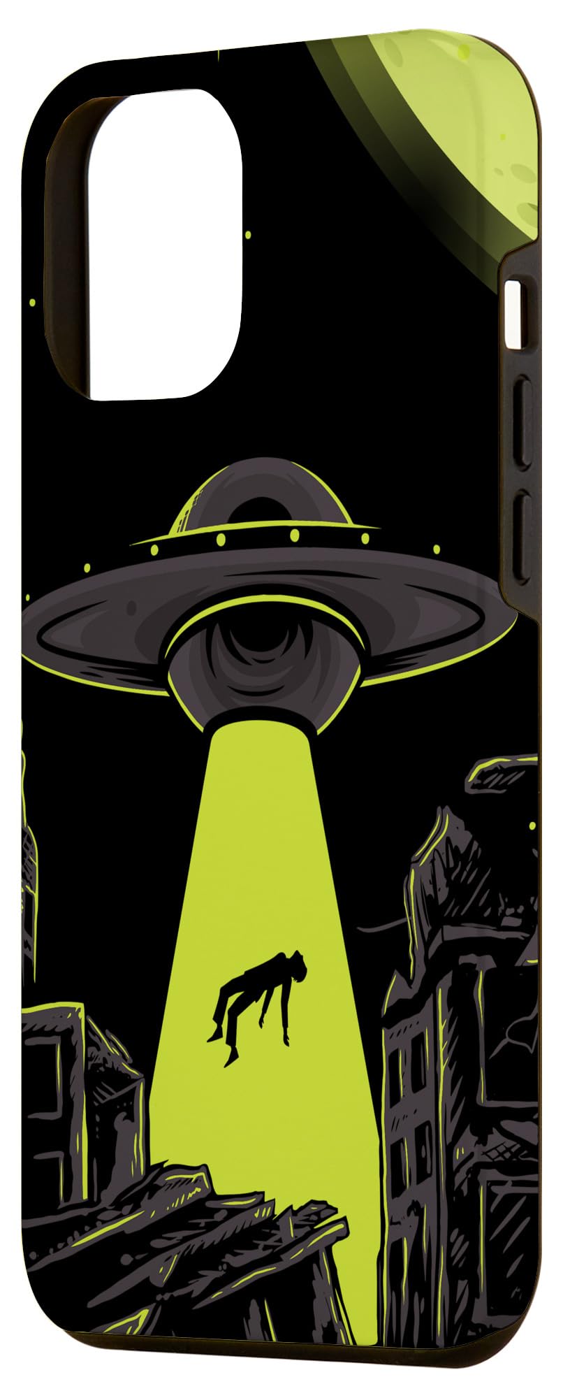 iPhone 12 Pro Max Case - UFO Alien Abduction Space Design, Premium Protective Phone Cover for iPhone 12 Pro Max (6.7