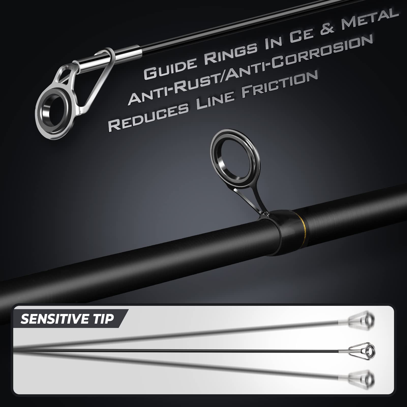 PLUSINNO Telescopic Fishing Rod and Reel Combo Kit with Spinning Reel & Carrier Bag - Lightweight Portable Fishing Pole for Freshwater & Saltwater Fishing - Perfect for Men & Women Anglers (Great for Travel, Camping & Shore Fishing)