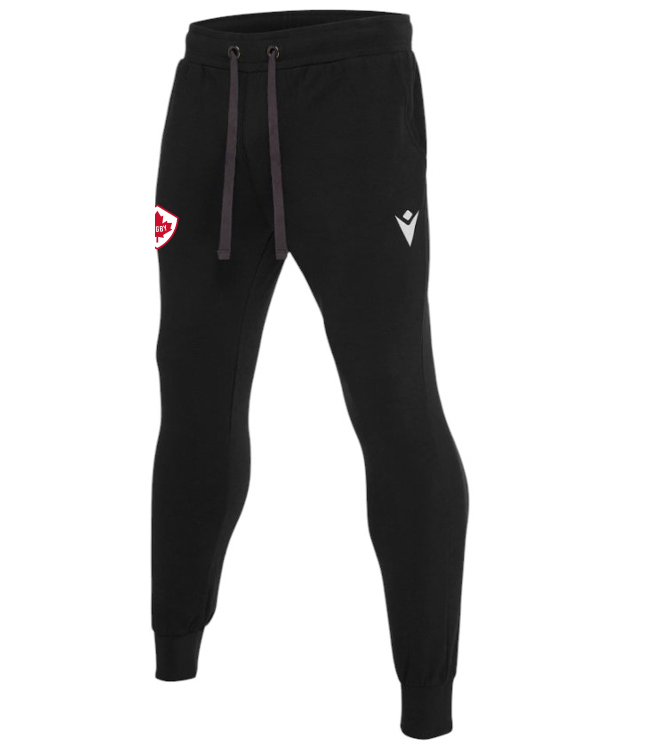 Premium Canada Cotton Sweatpants for Men & Women - Soft Black Joggers with Elastic Waistband - Lounge, Yoga, Workout & Casual Wear
