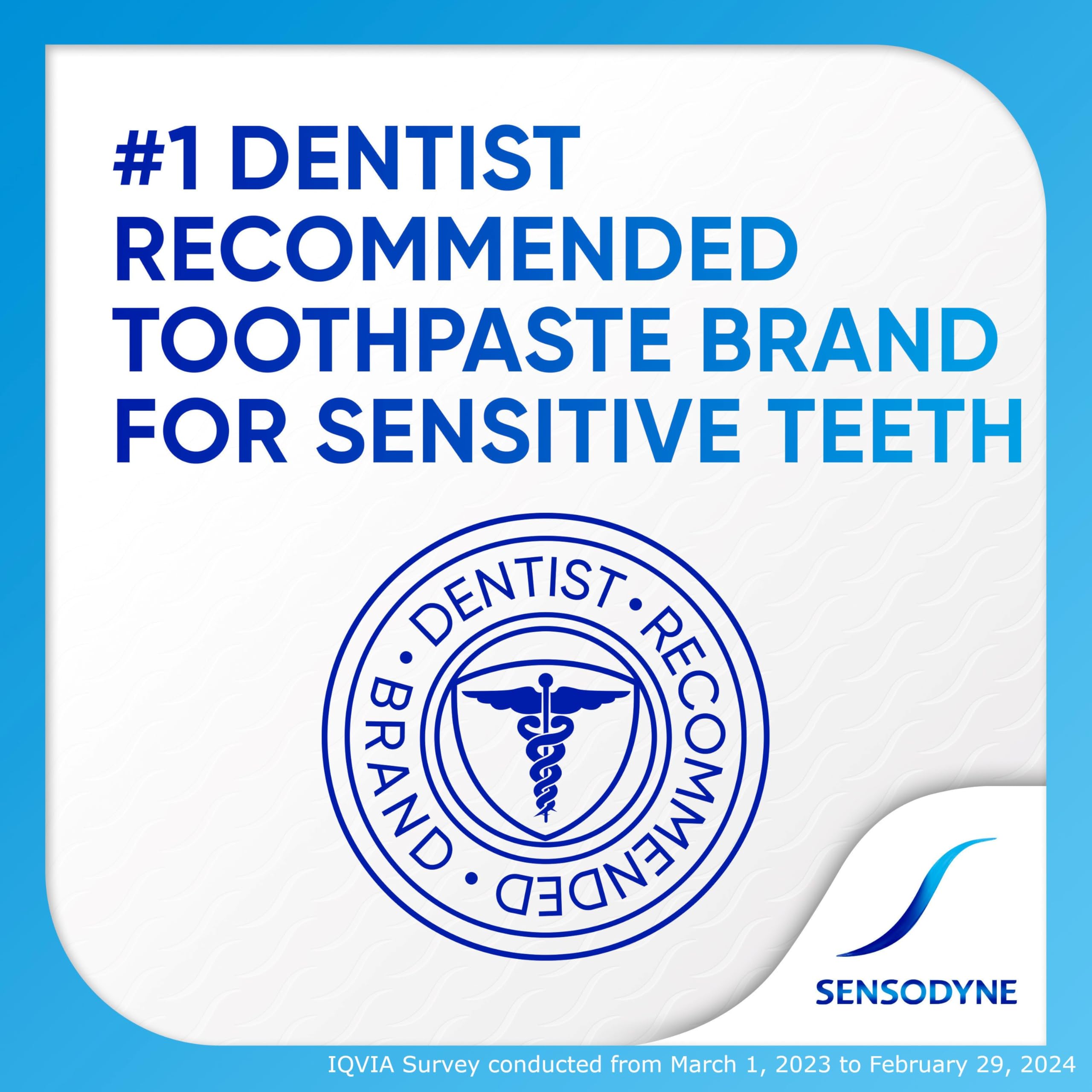 Sensodyne Complete Protection Toothpaste for Sensitive Teeth & Gingivitis Relief - Extra Fresh Mint Flavor - 3.4oz (2-Pack) - Ideal for Daily Oral Care & Sensitivity Relief