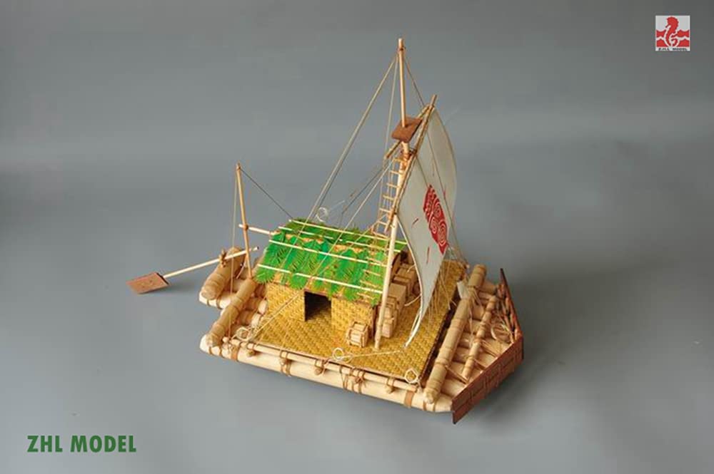 Kon-Tiki Raft Wooden Model Ship Kit - 1/18 Scale 15.8