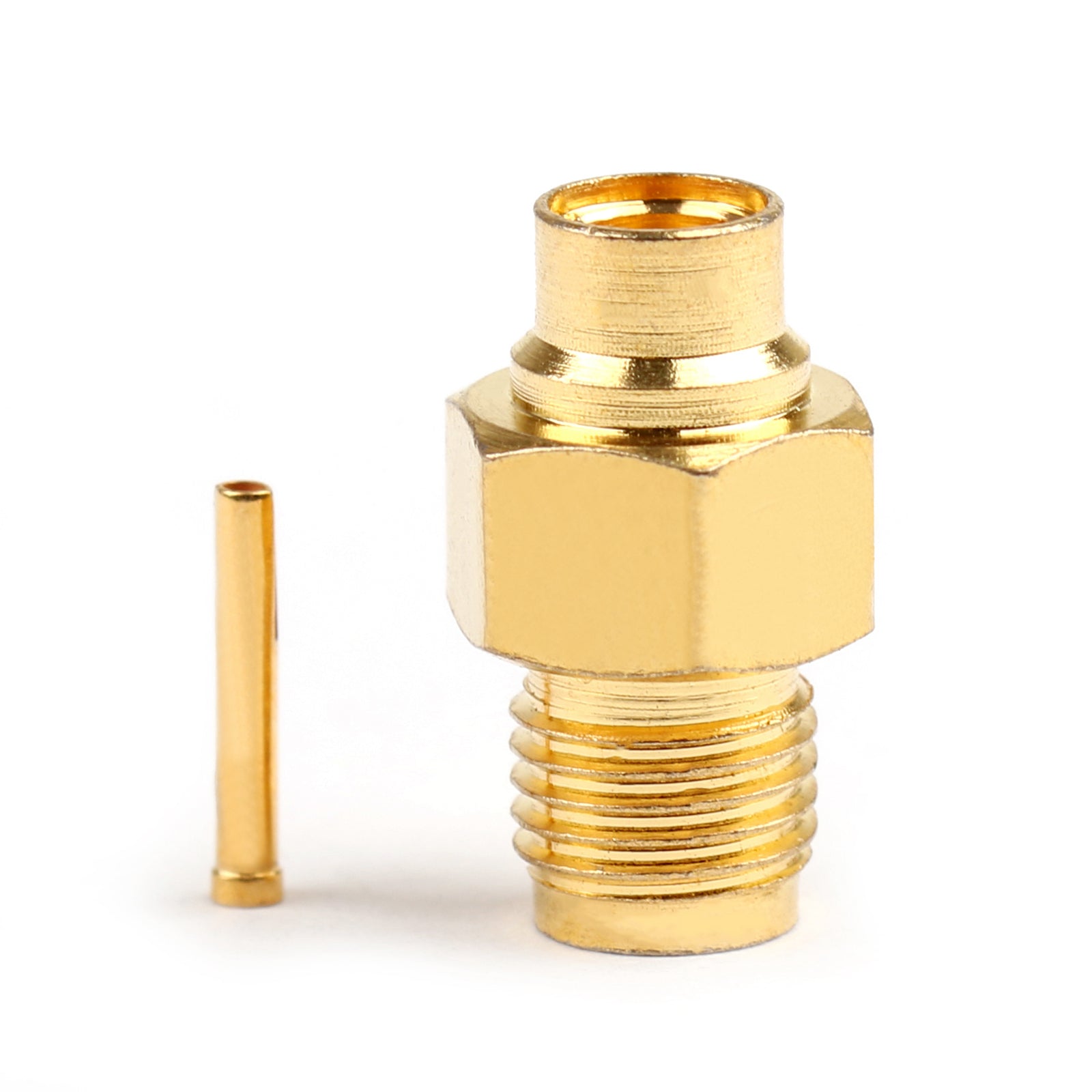 10Pcs SMA Female Jack Solder Connectors for Semi-Rigid RG402 0.141 Cable - High Frequency RF Coaxial Connectors for Ham Radio, Antenna, and Test Equipment Applications