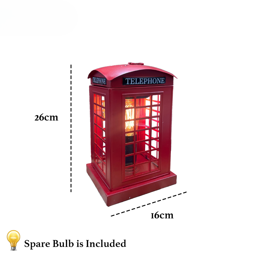 Vintage-Style Cello Telephone Box Electric Wax Warmer - Aromatherapy Wax Melt Burner for Home, Office & Spa Relaxation