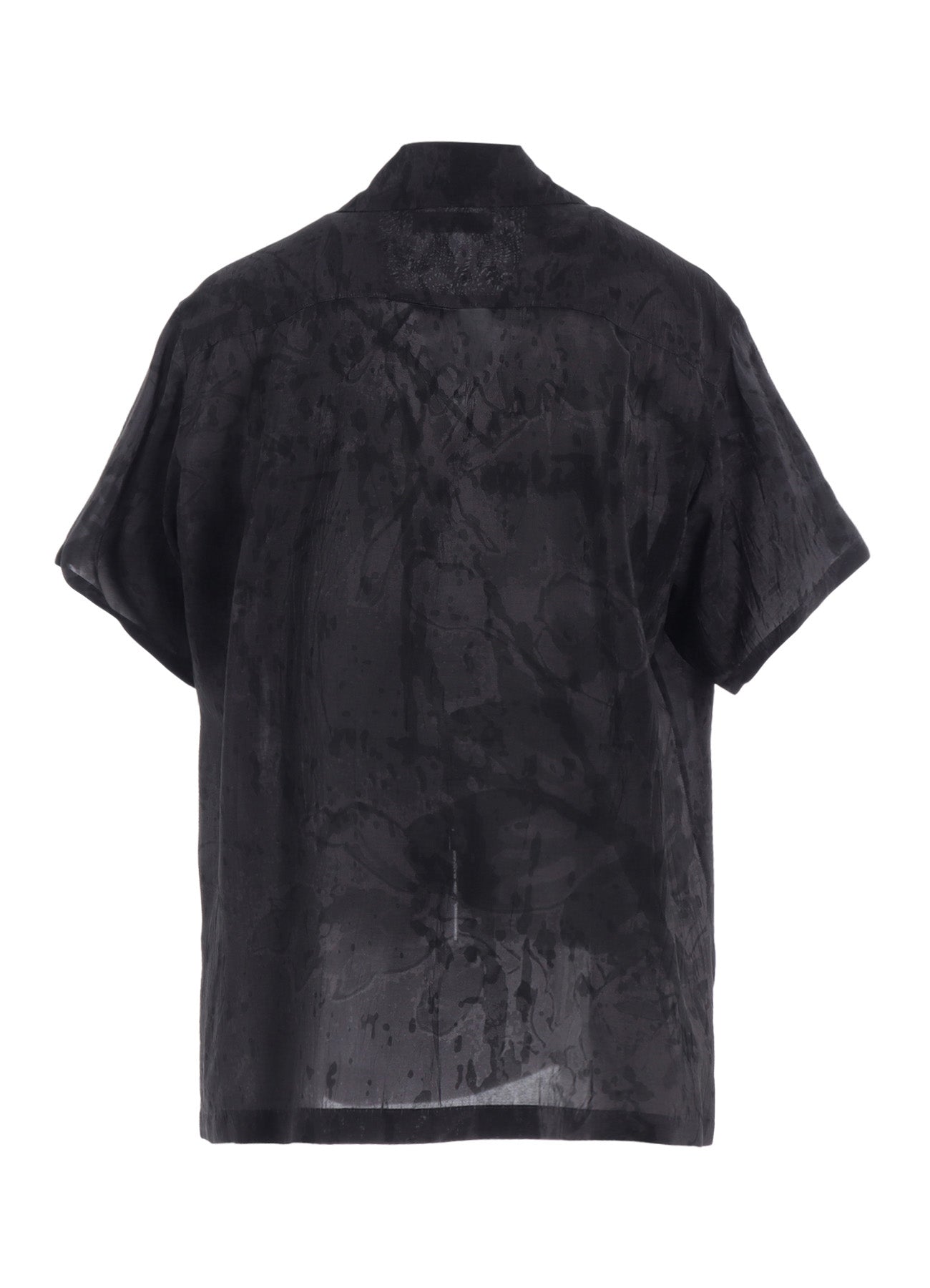 **Cupro Lawn Floral & Asphalt Print Shirt – Lightweight & Breathable for Summer, Casual Wear, and Office Outfits**
