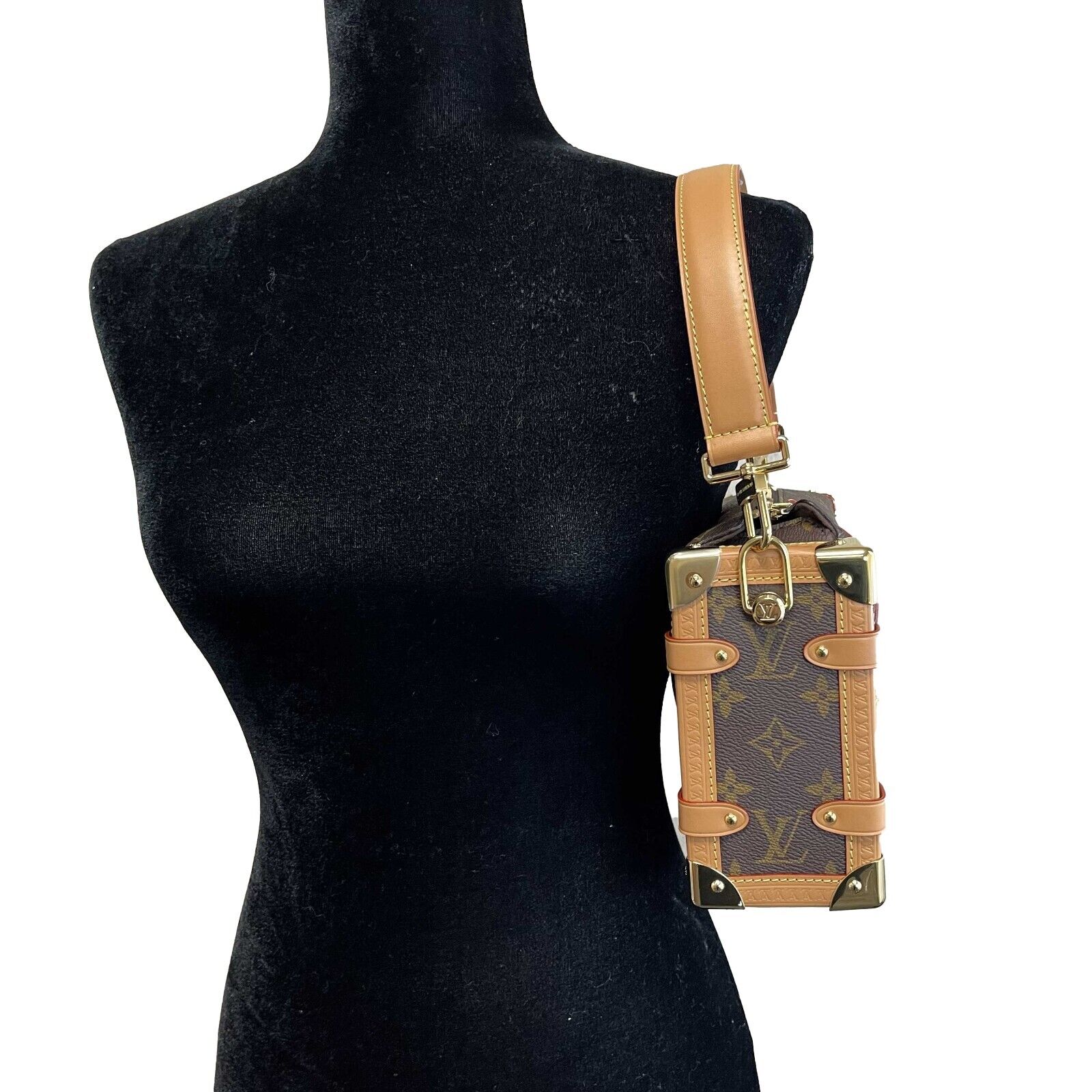 Authentic Louis Vuitton Monogram Side Trunk PM Crossbody Bag - Luxury Shoulder Purse for Women, Perfect for Date Night & Travel Accessories