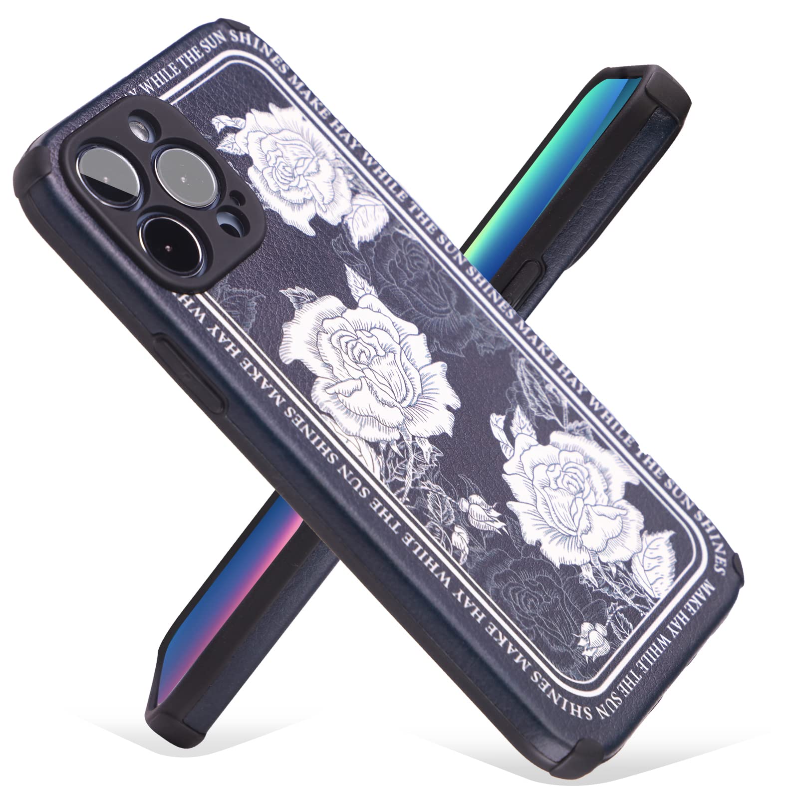 Wanski iPhone 11 Case - Liquid Silicone Full Body Protective Cover with Shock Absorption - White Rose Phone Case for Women & Men - Perfect for Everyday Use, Work, and Travel Protection