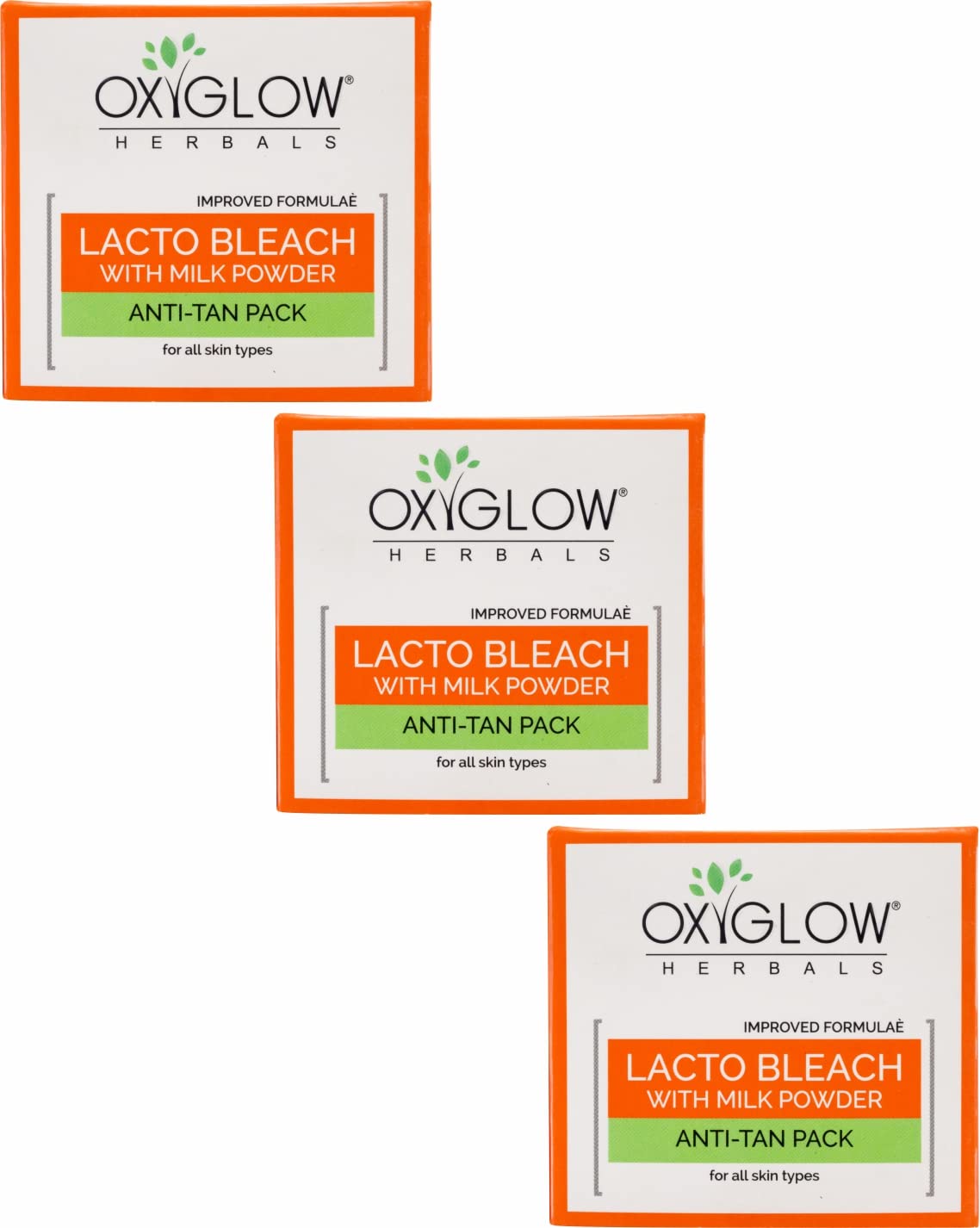 OxyGlow Herbals Bleach Cream with Milk Powder - Skin Whitening, Lightening & Brightening Treatment | Removes Tan & Hydrates Skin | 50g (Pack of 3) | Perfect for Dark Spots, Uneven Skin Tone & Sun-Damaged Skin Care